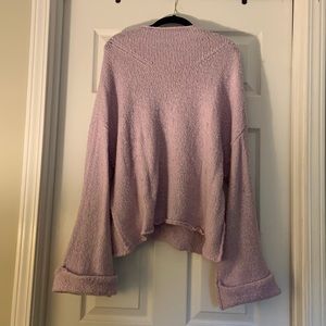 Moth by Anthropologie Drape Lilac Sweater - Size Medium